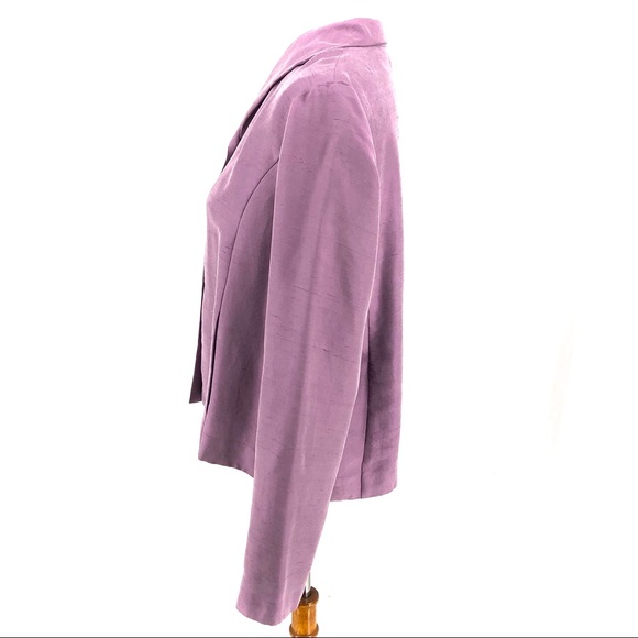 Eileen Fisher Lavender Purple 2 Piece 100% Silk Skirt Set - Picture 3 of 15